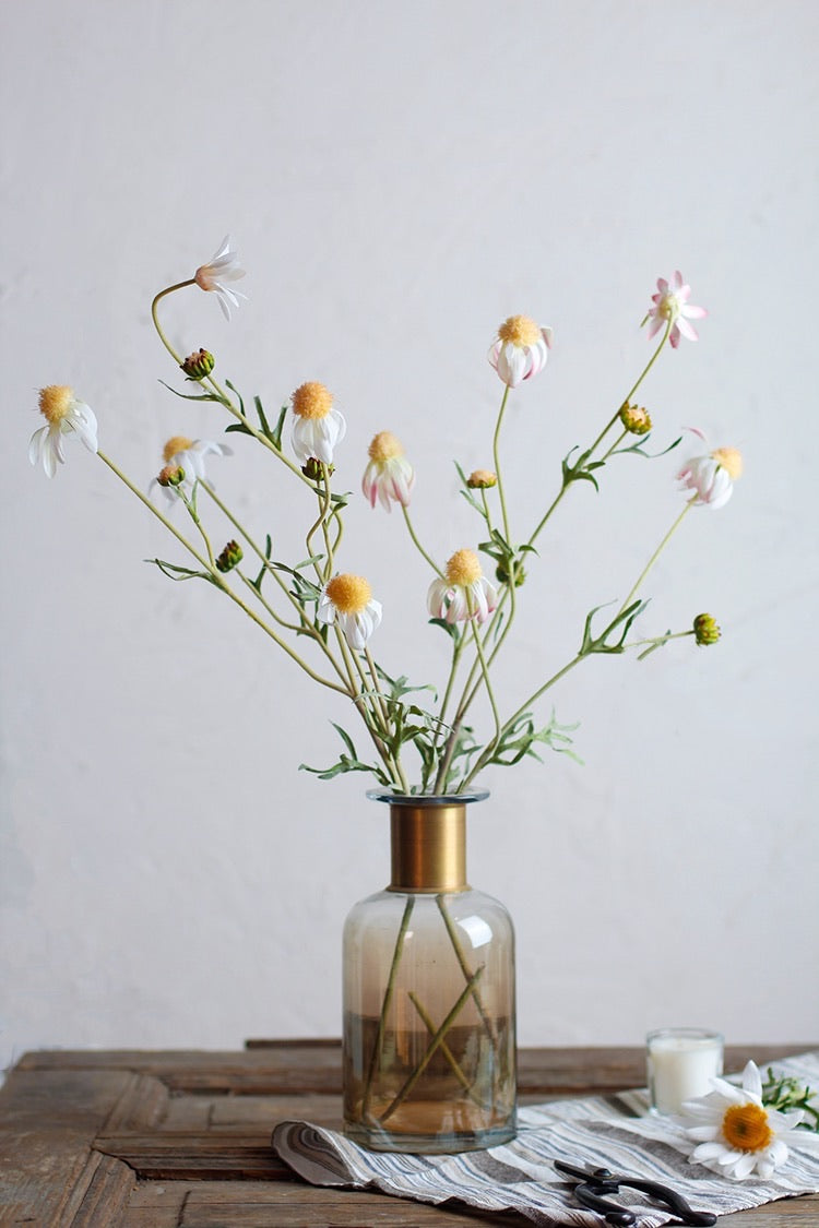 Gold Chrysanthemum Artificial Bouquet - 33.5"