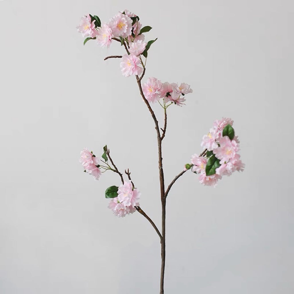 Pink Cherry Blossom Artificial Branch - 40"