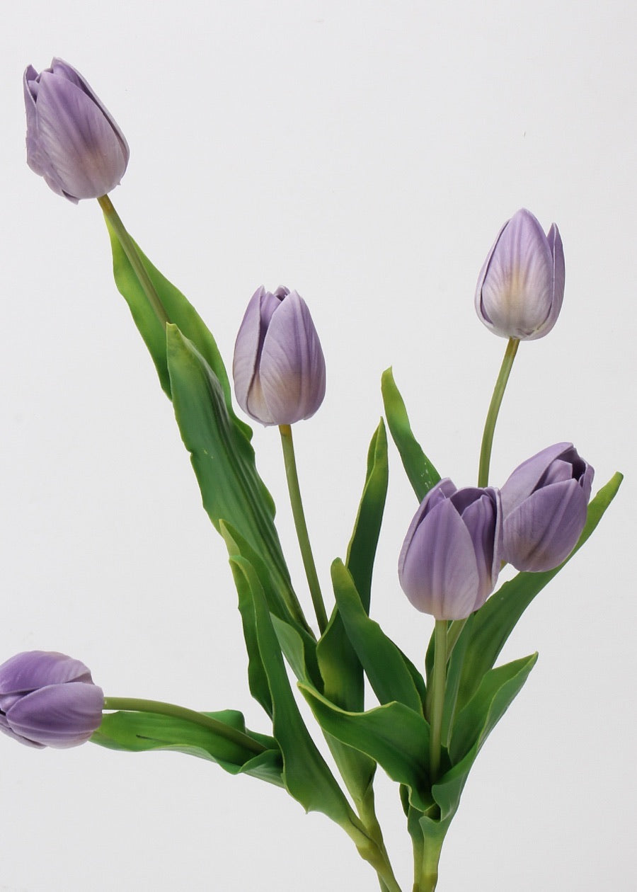 Elegant Blossom Real Touch PU Tulips