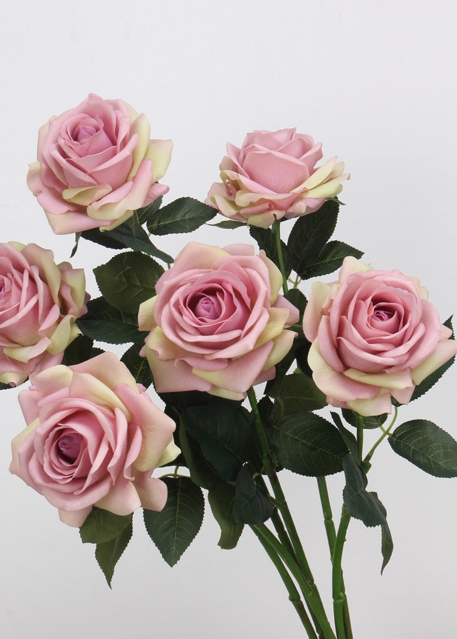 Real Touch Rose Artificial Flower Stem - 24"