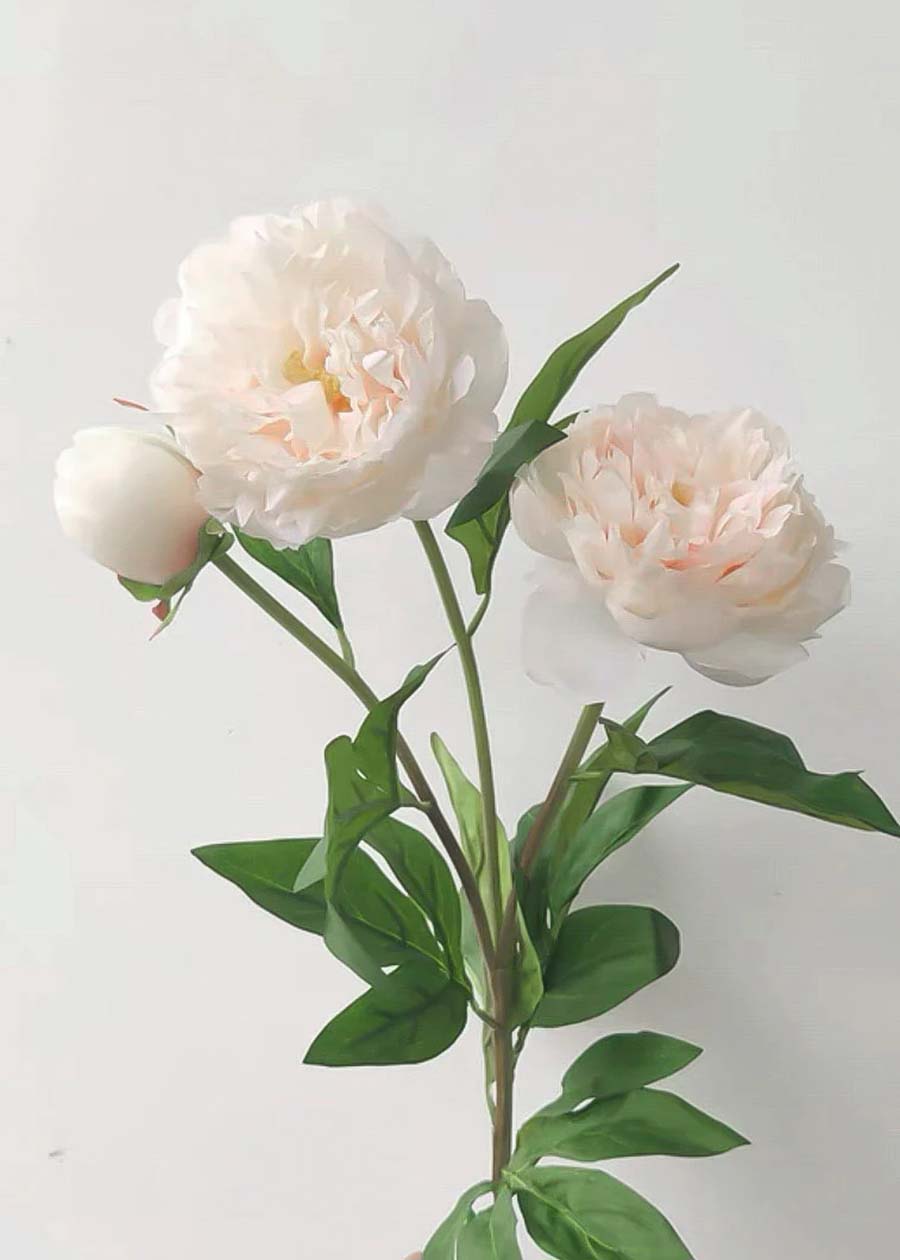 Pink Peony Artificial Flower Stem - 29.1" - view 5
