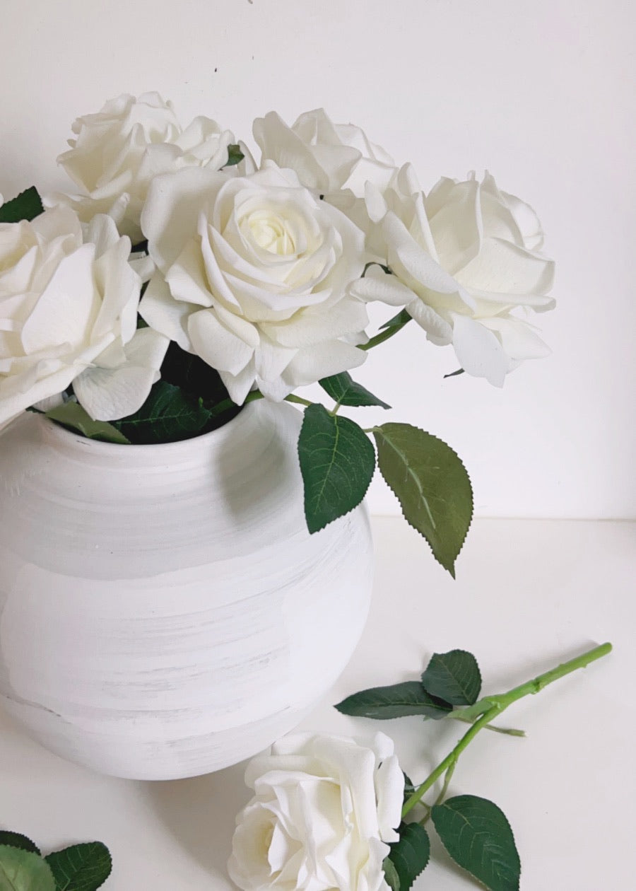 Real Touch Rose Artificial Flower Stem - 24"
