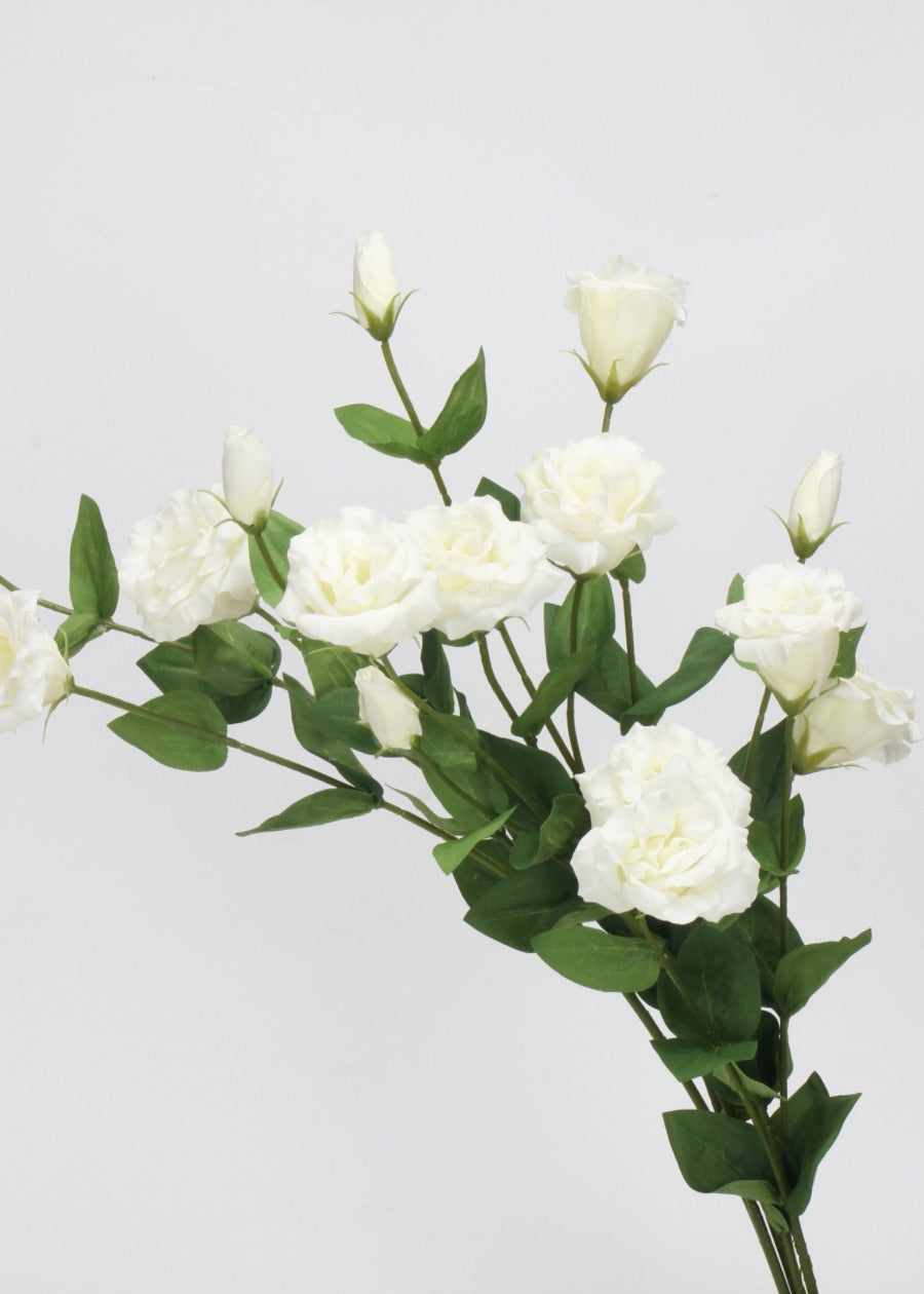Artificial Rose Stem, Faux Silk Rose - 27"