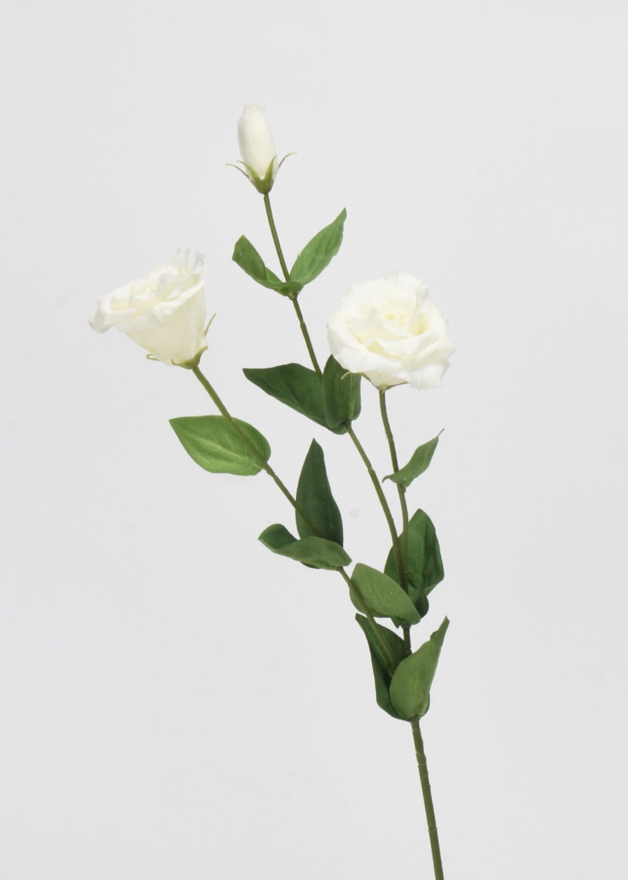 Artificial Rose Stem, Faux Silk Rose - 27"