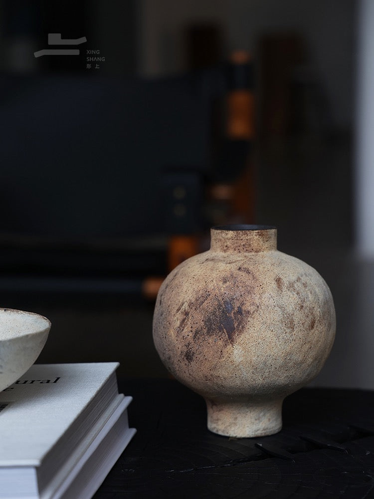 EarthTone Rough Ceramic Vase