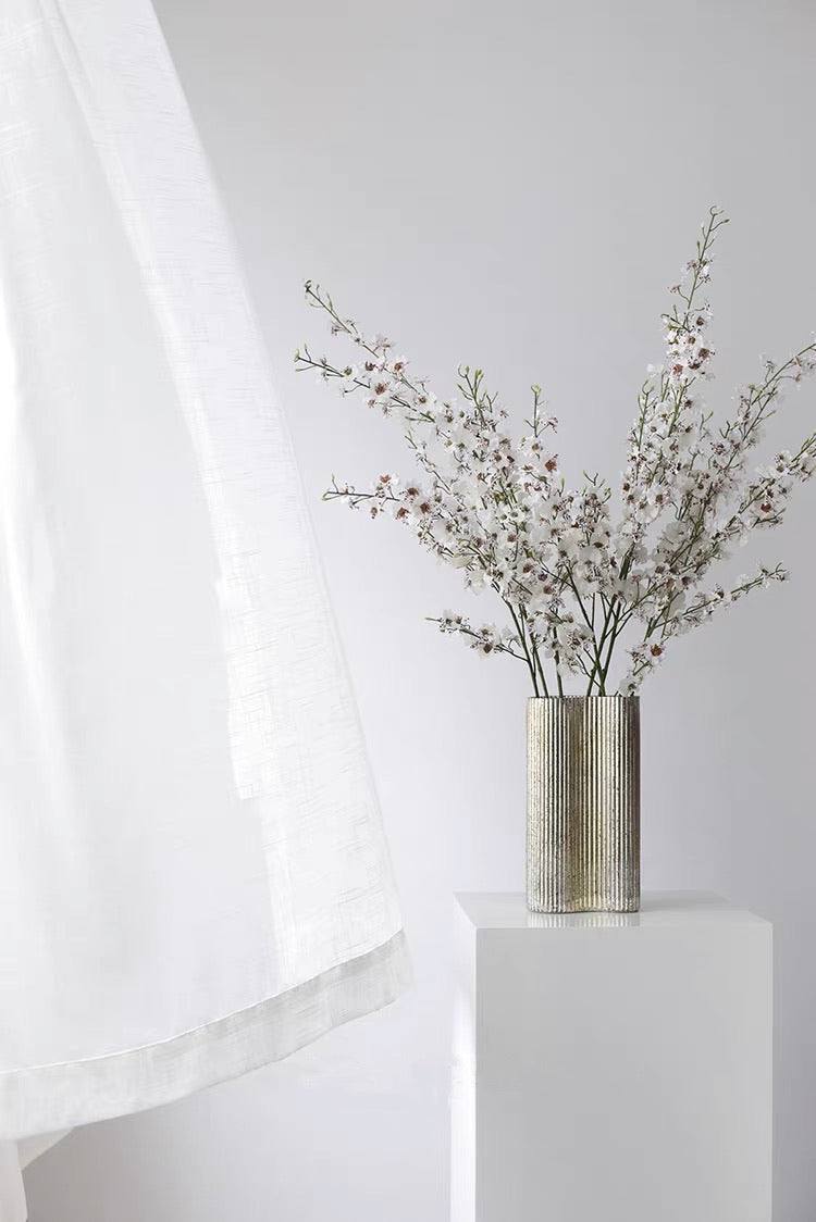 White Oriental Lily Artificial Bouquet - 39.4"