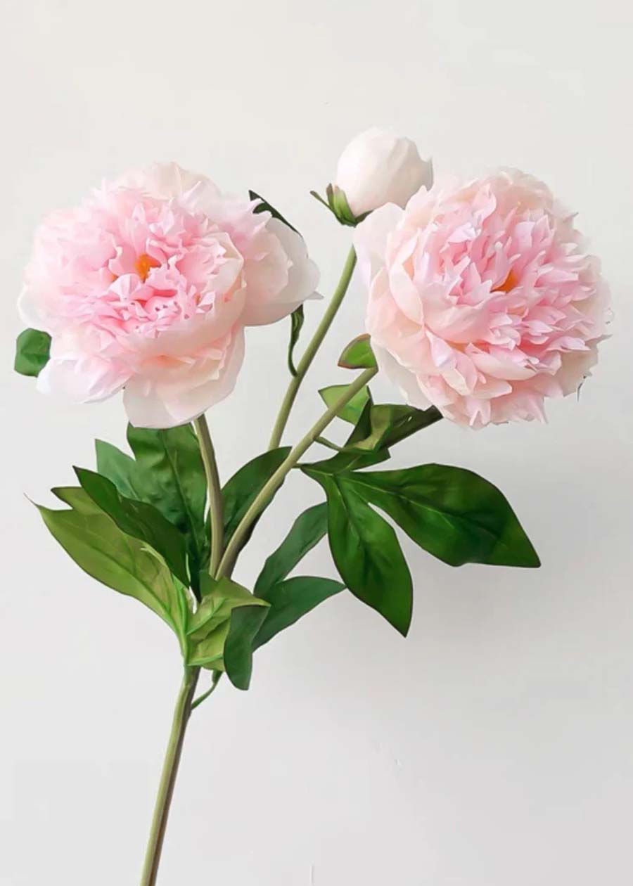 Pink Peony Artificial Flower Stem - 29.1" - view 4