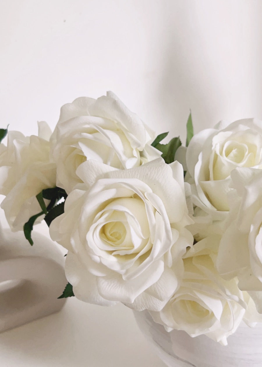Real Touch Rose Artificial Flower Stem - 24"