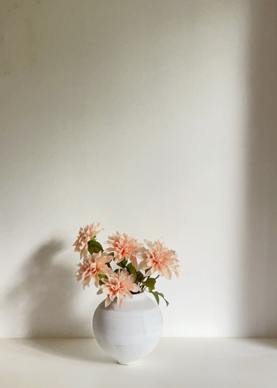 Artificial Dahlia Stem, Realistic Faux Flower