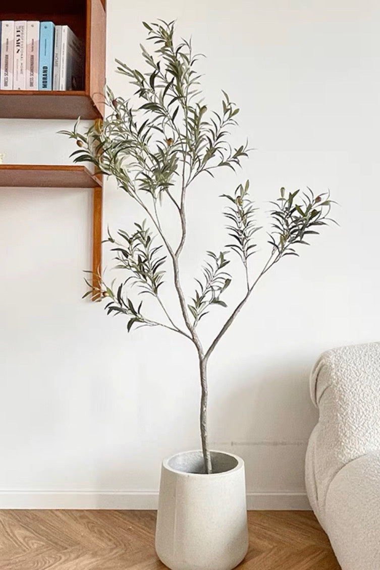 Mediterranean Whisper Artificial Olive Tree