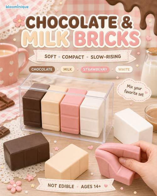 Chocolate & Milk Brick Squishies – Mix Your Set | Bloominique