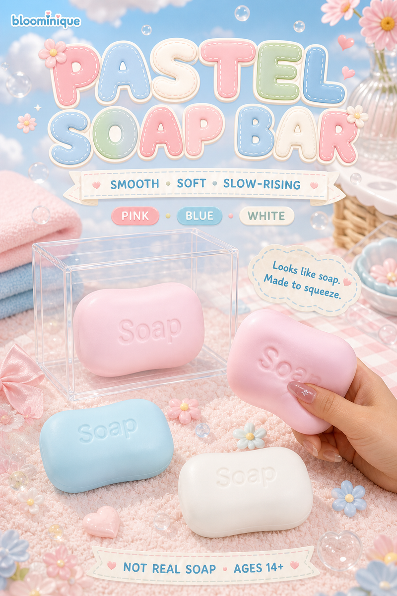Pastel Soap Bar Squishy – 4 Colors | Bloominique