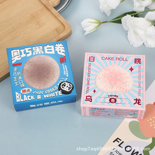 Oreo Peach Roll Slow-Rising Squishy | Bloominique