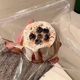 Pearl Creme Brulee Pudding Taba Squishy