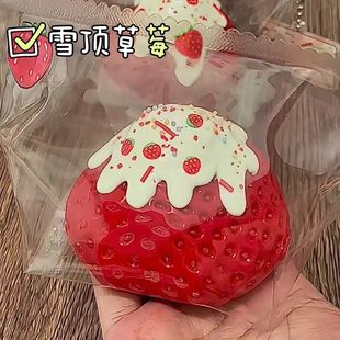 Strawberry Snowcap Taba Squishy