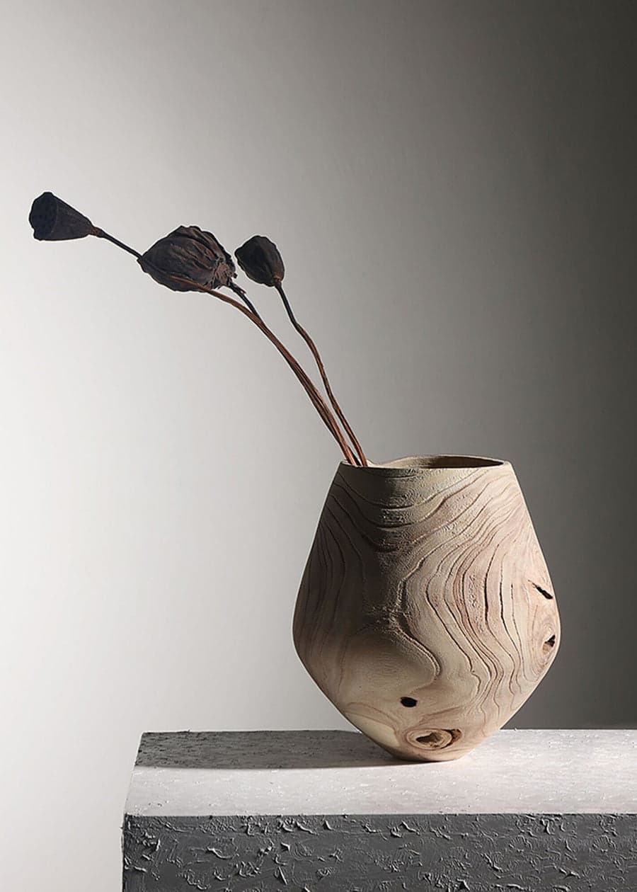 Wood Vase