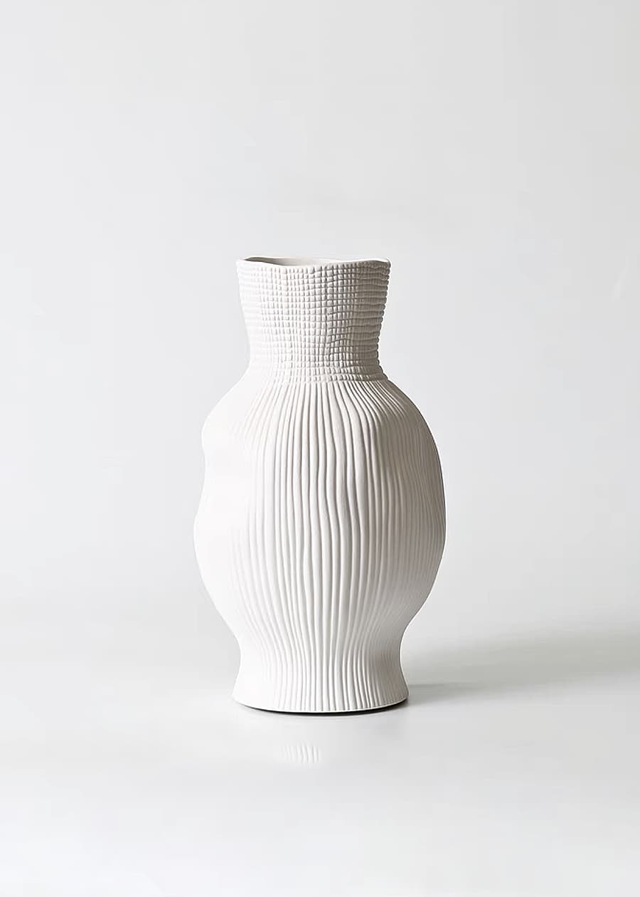 White Ceramic Vases
