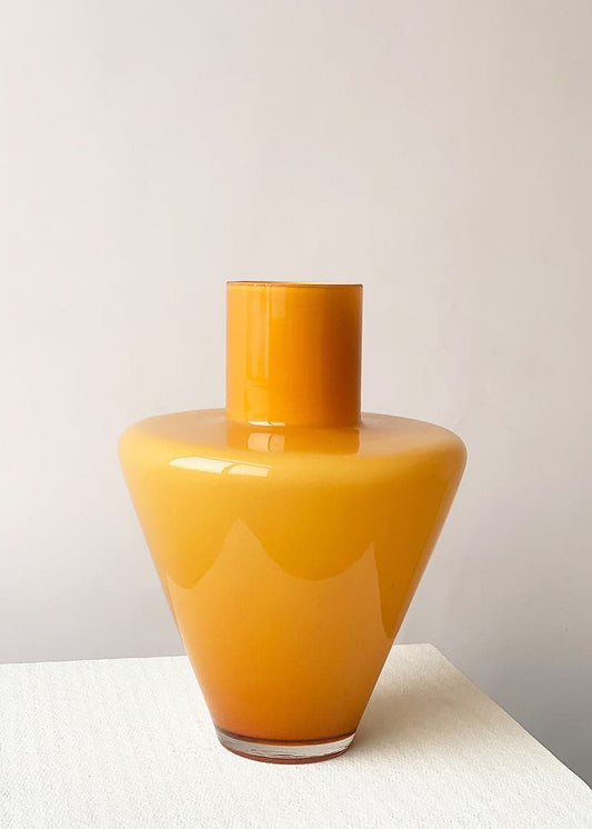Modern Orange Glass Vase