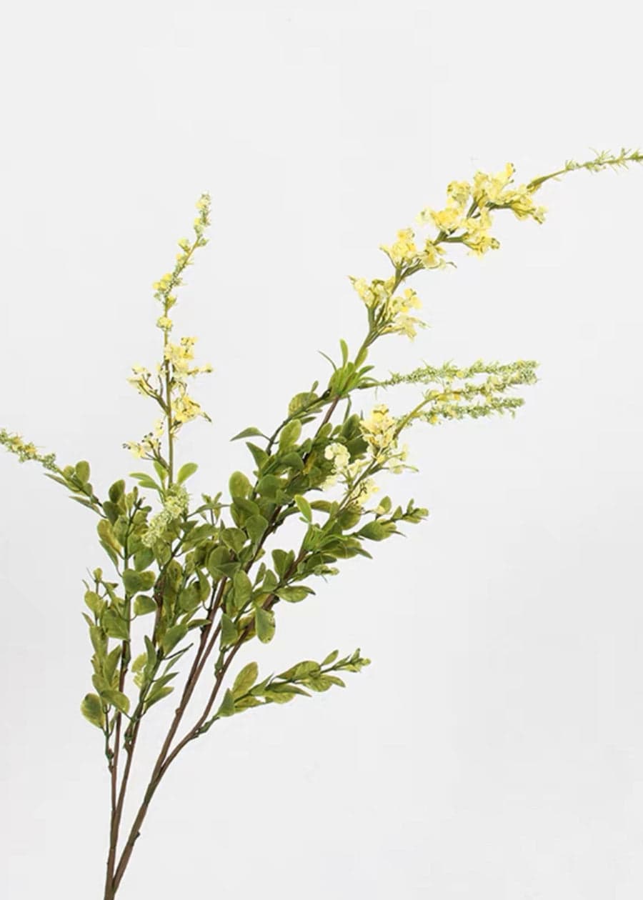 Faux Long Branch with Flowers in Bright Color