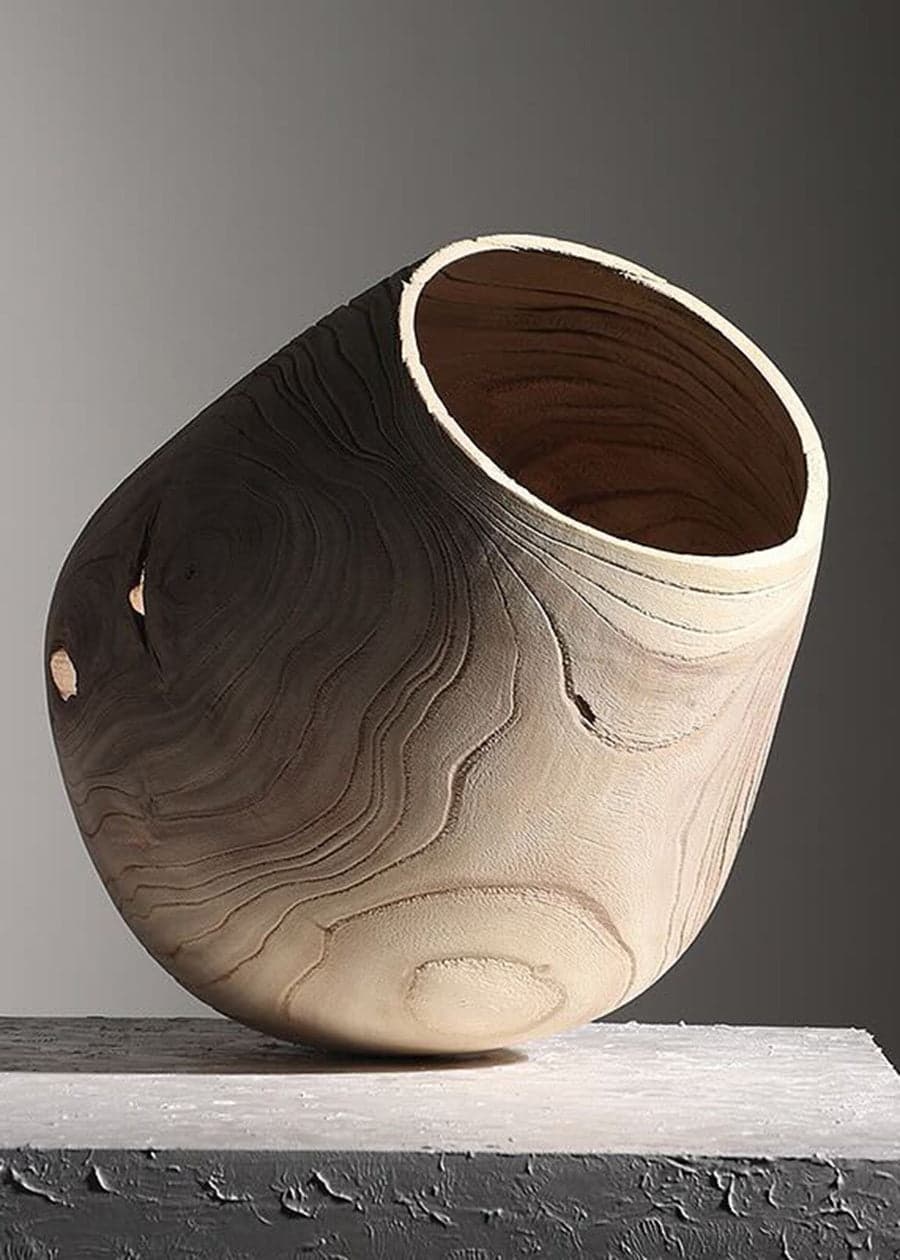 Wood Vase