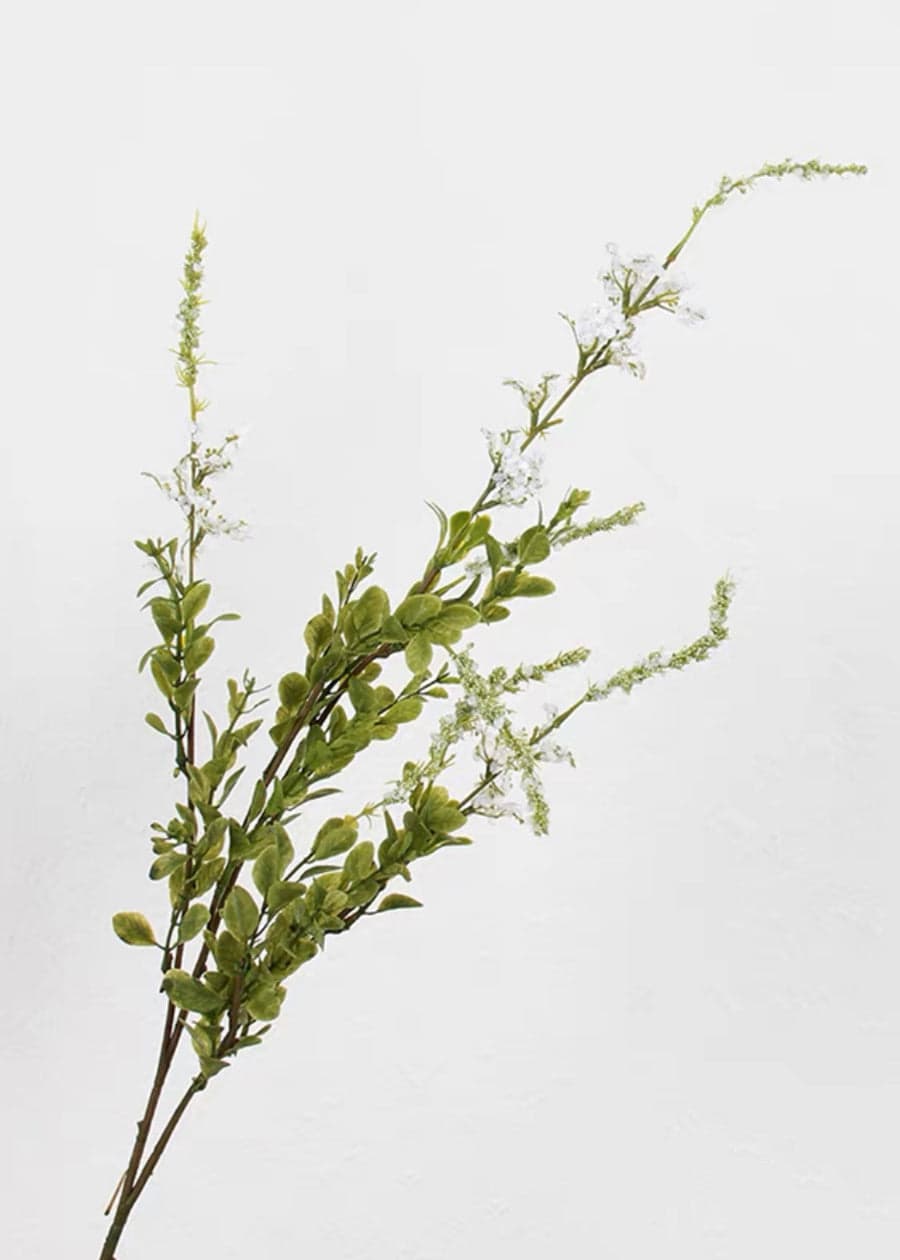 Faux Long Branch with Flowers in Bright Color