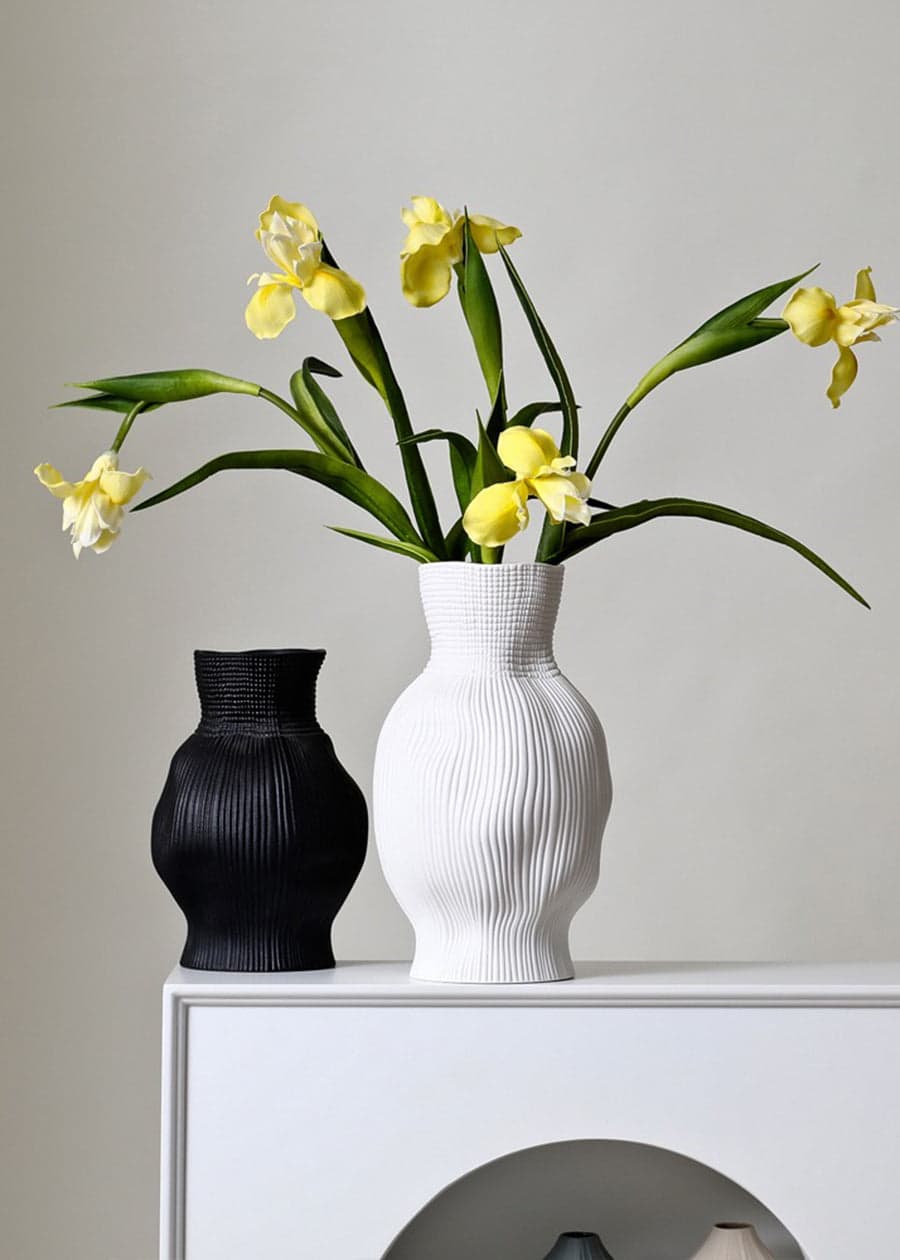White Ceramic Vases