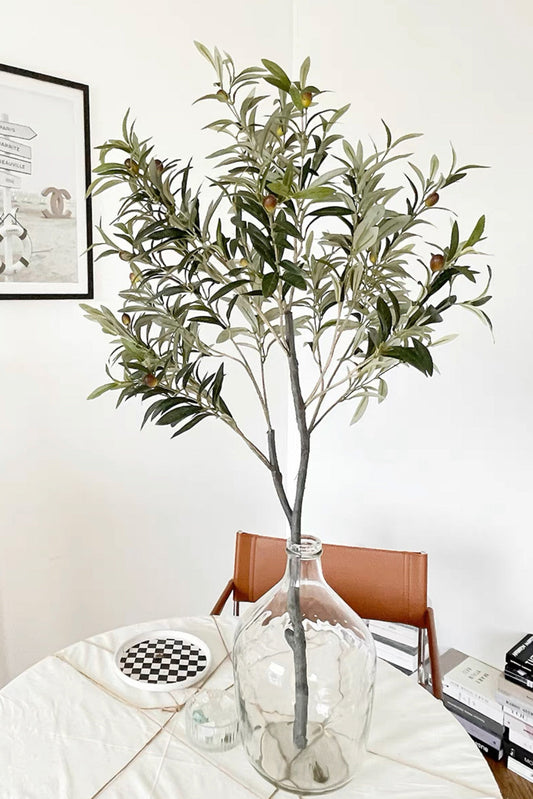 Mediterranean Whisper Artificial Olive Tree - 47"